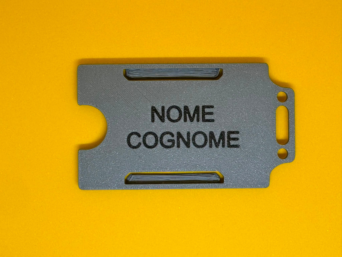 Portabadge Rigido Personalizzato - Premium 2 Colori
