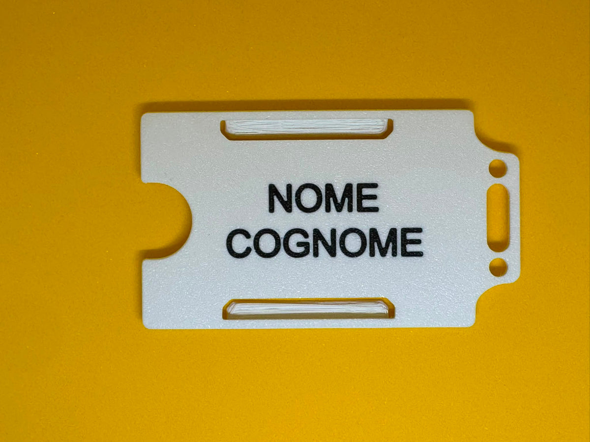 Portabadge Rigido Personalizzato - Premium 2 Colori